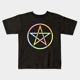 Pastel Pentagram Pentacle Kids T-Shirt